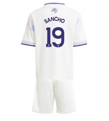 Aston Villa Jadon Sancho #19 Tredjetrøje Børn 2025-26 Kortærmet (+ Korte bukser)
